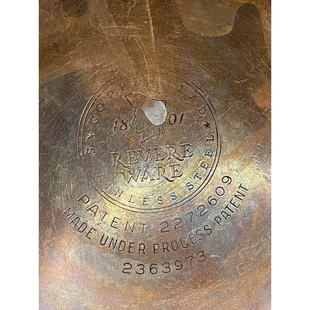 REVERE WARE 2 Qt Saucepan PRE-1968 Copper‎ Bottom USA